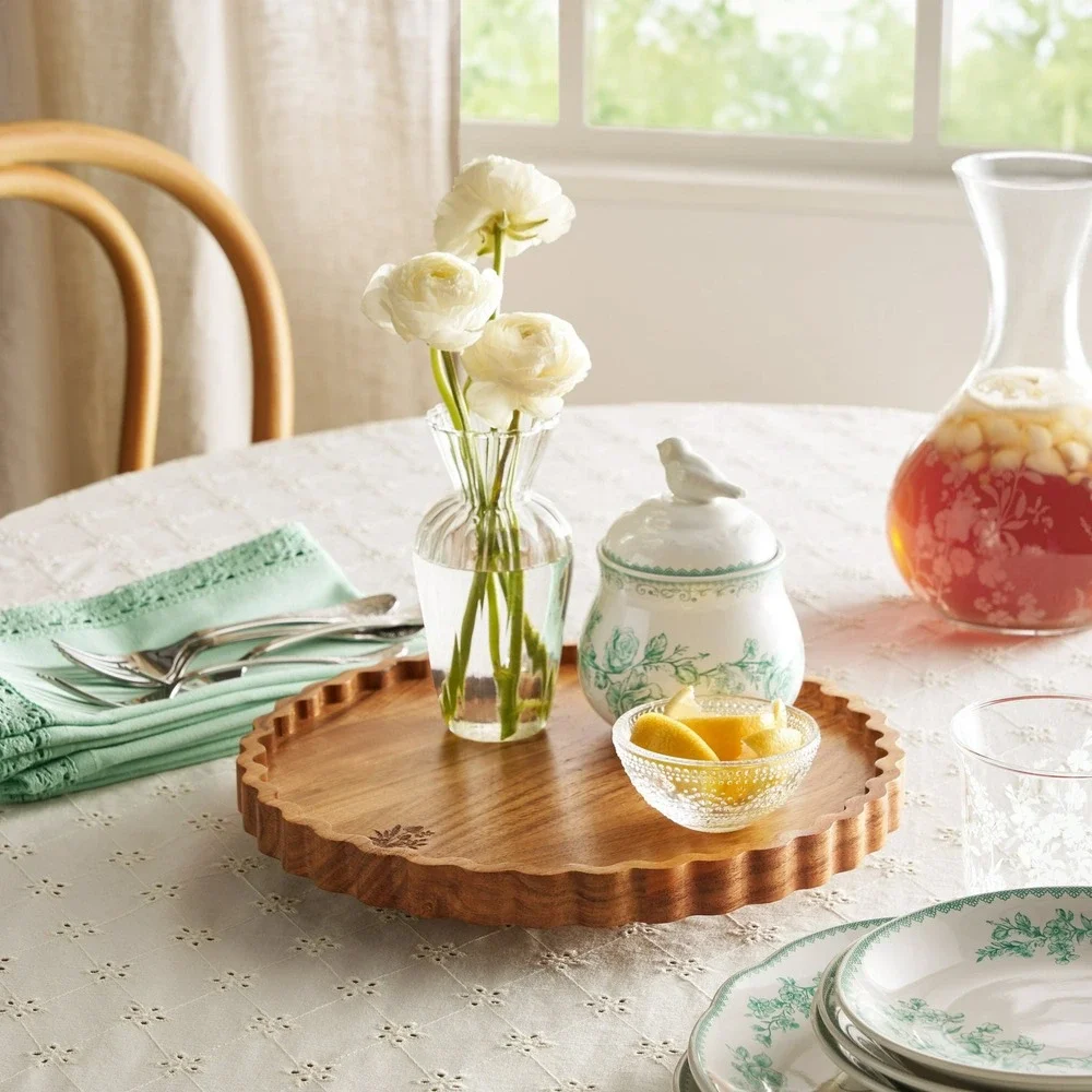 The Pioneer Woman Acacia Wood Lazy Susan, 12